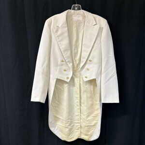 Vintage White Tuxedo Tails Jacket Chest 34"